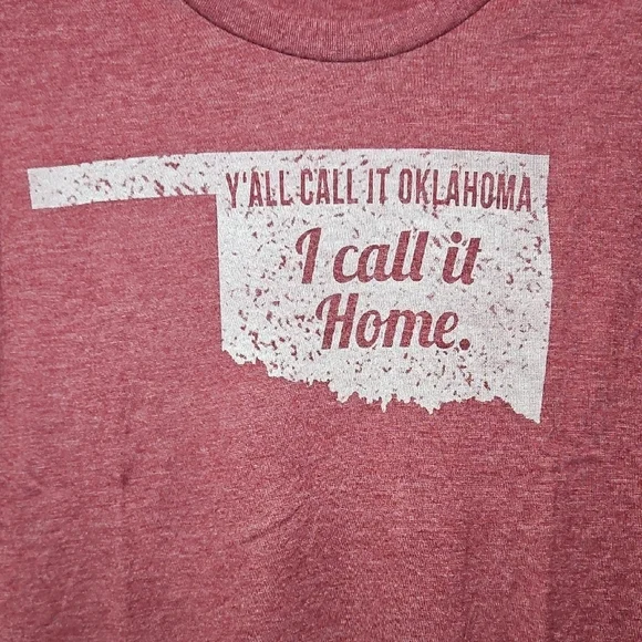 Mason Jar Label "Y'all Call It Oklahoma, I Call It Home" Graphic T-Shirt - Picture 2 of 6